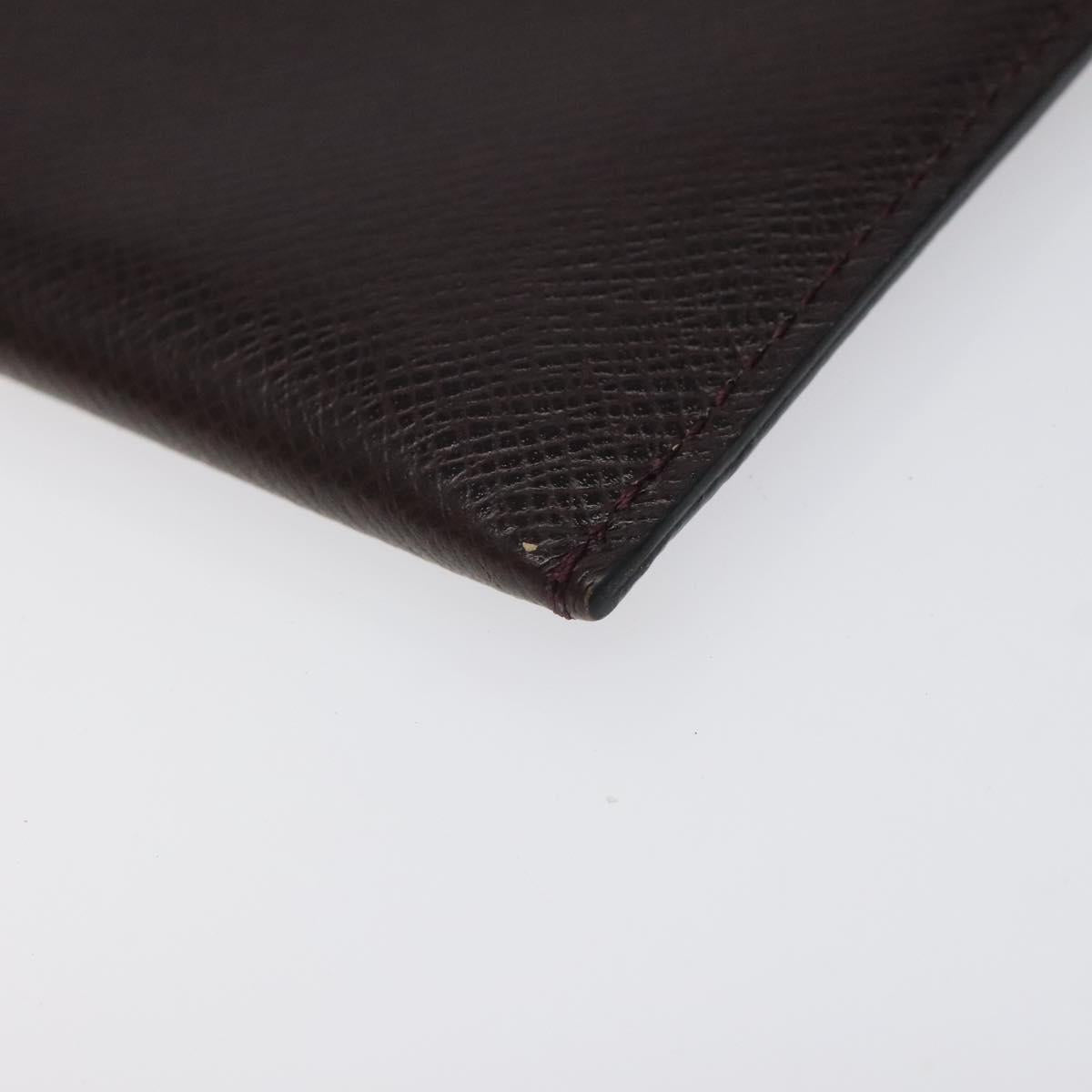 LOUIS VUITTON Taiga Document Case Clutch Bag Acajou M99087 LV Auth JB083