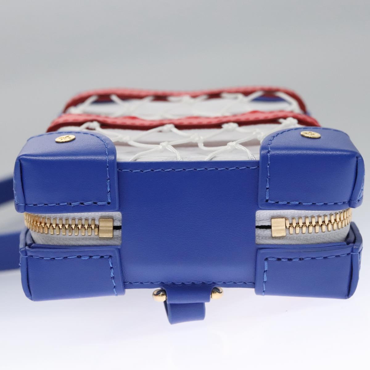 LOUIS VUITTON LVxNBA Tigerama Soft Trunk Phone Box Bag White M80101 Auth JB084S