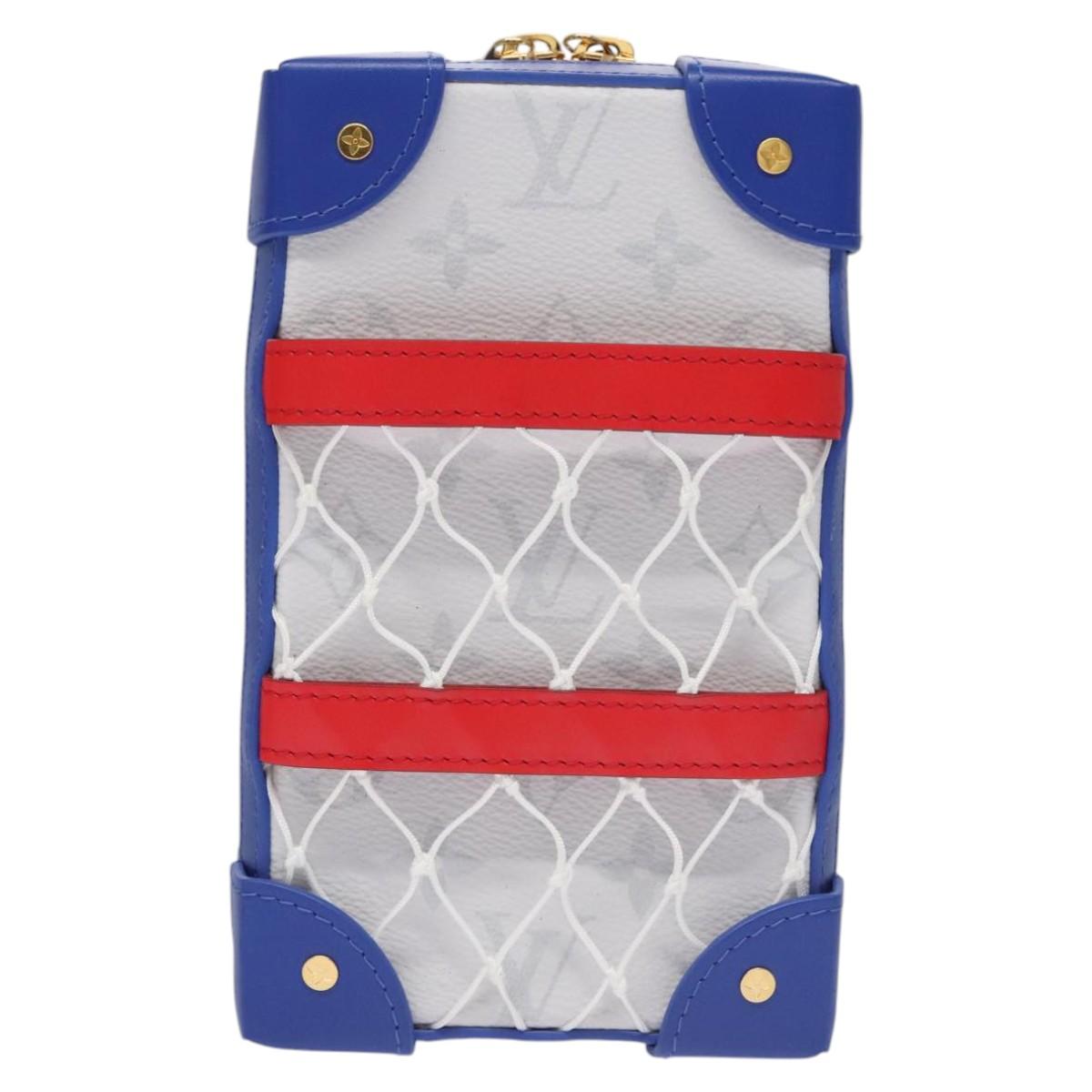 LOUIS VUITTON LVxNBA Tigerama Soft Trunk Phone Box Bag White M80101 Auth JB084S