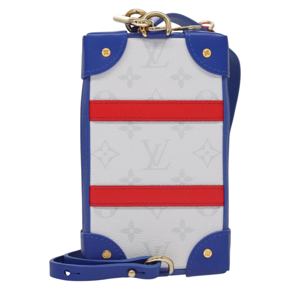 LOUIS VUITTON LVxNBA Tigerama Soft Trunk Phone Box Bag White M80101 Auth JB084S