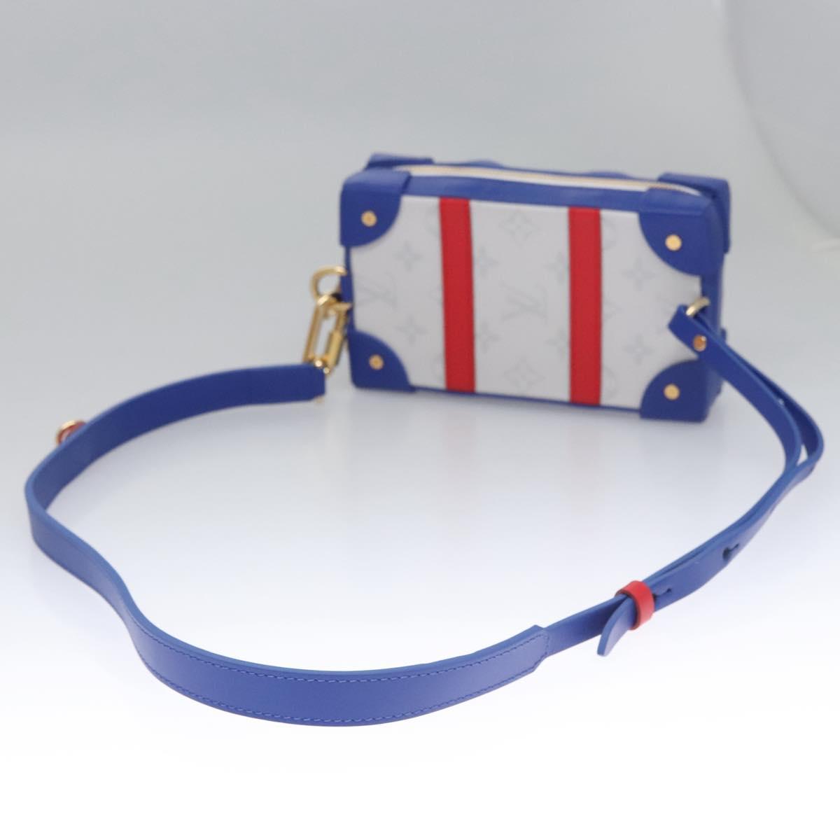 LOUIS VUITTON LVxNBA Tigerama Soft Trunk Phone Box Bag White M80101 Auth JB084S
