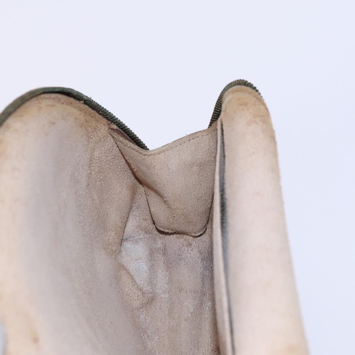 LOUIS VUITTON Monogram Trousse Demi Ronde Cosmetic Pouch M47520 LV Auth JB085