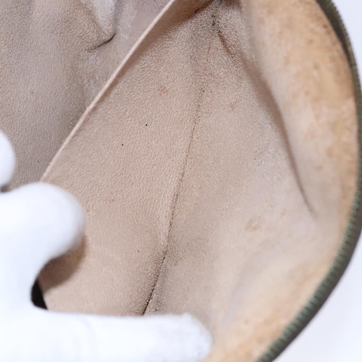 LOUIS VUITTON Monogram Trousse Demi Ronde Cosmetic Pouch M47520 LV Auth JB085