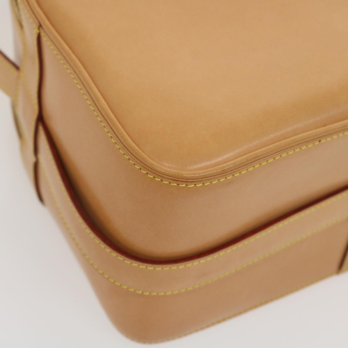 LOUIS VUITTON Nomad Leather Reporter PM Shoulder Bag SPO Beige LV Auth ai626SAV