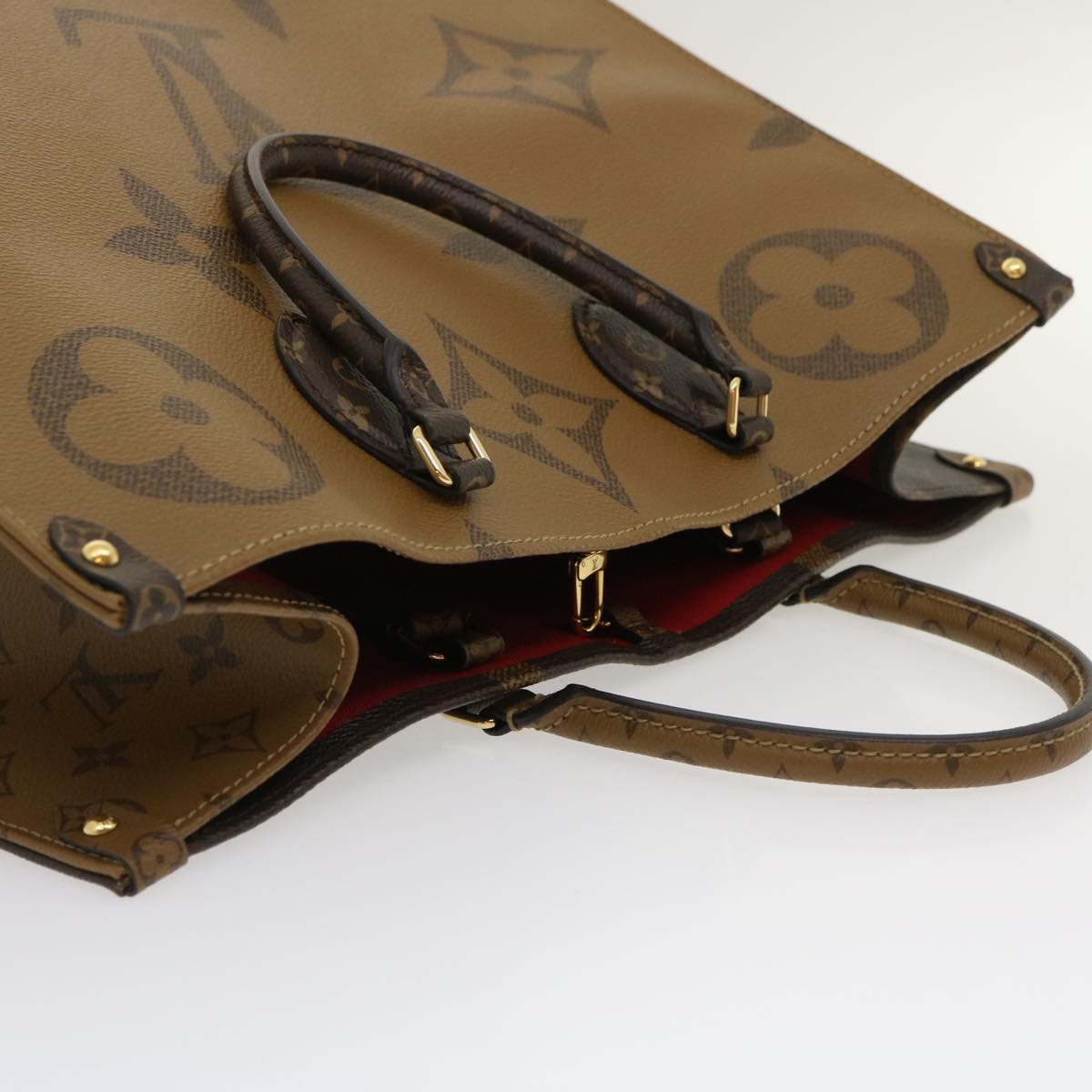 LOUIS VUITTON Monogram Reverse Giant On The go GM Tote Bag M45320 Auth ai595S