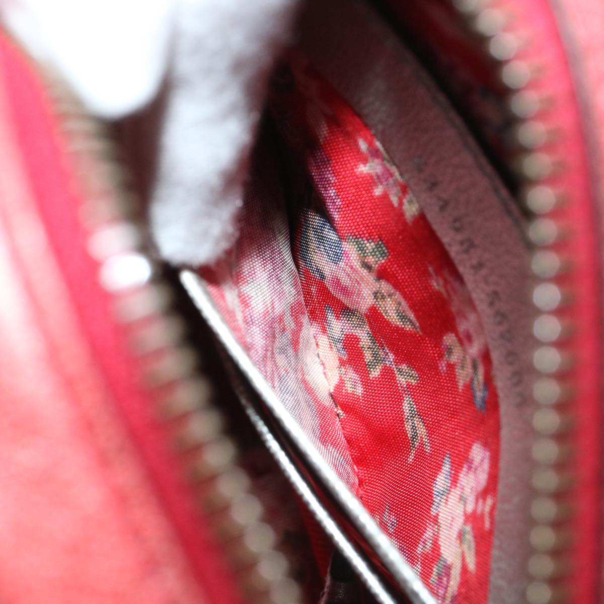 GUCCI Horsebit Pochette Shoulder Bag Lamb Skin Red Blue 534951 Auth 34948