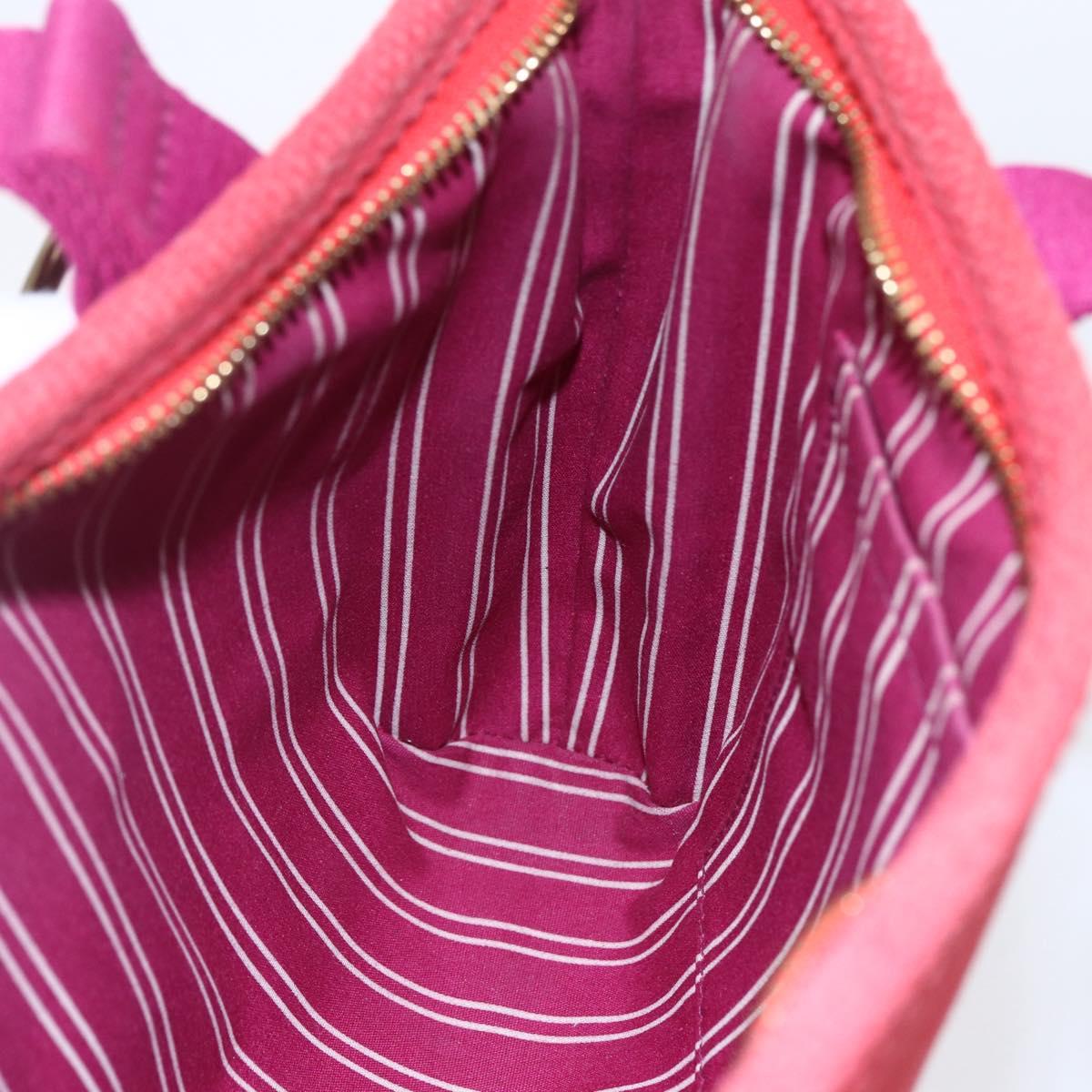 LOUIS VUITTON Antigua Kava PM Tote Bag Canvas Rouge M40037 LV Auth ka001