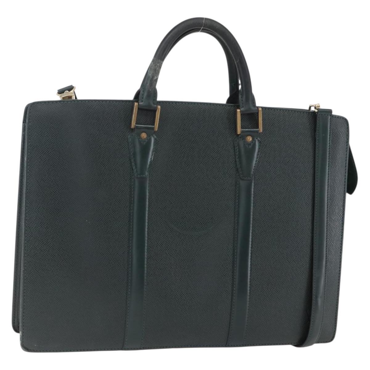 LOUIS VUITTON Taiga Porte Documents Rozan Bag Epicea M30054 LV Auth ka008