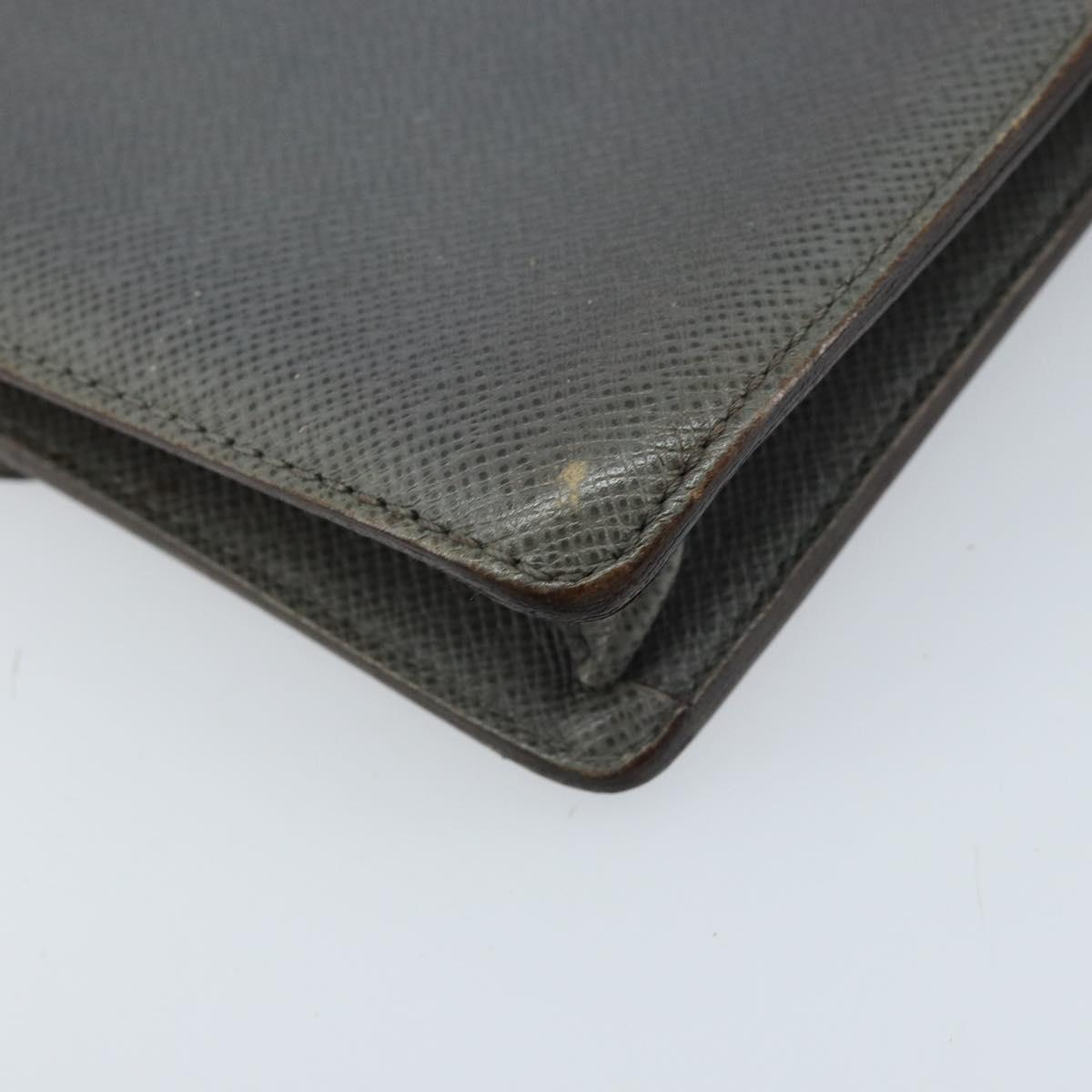 LOUIS VUITTON Taiga Selenga Clutch Bag Ardoise M30782 LV Auth ka010