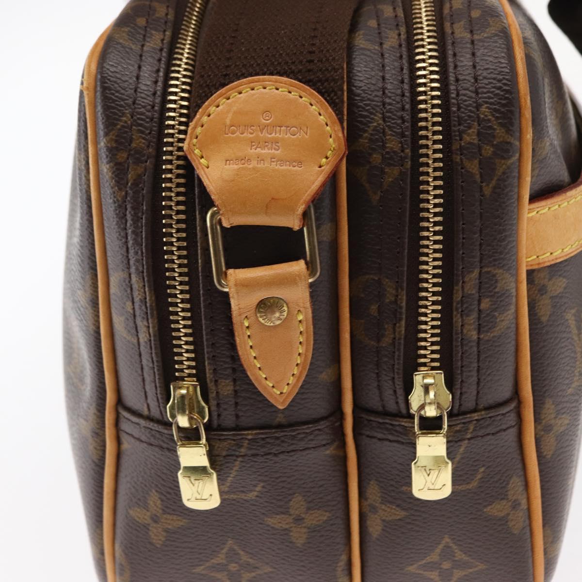LOUIS VUITTON Monogram Reporter PM Shoulder Bag M45254 LV Auth ka011A