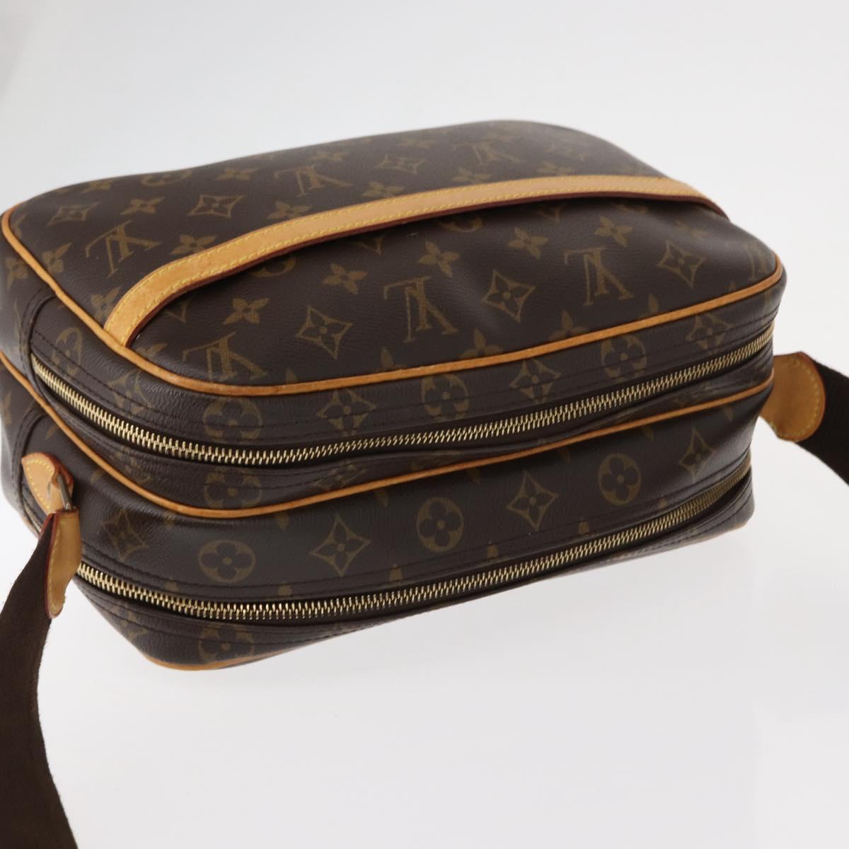 LOUIS VUITTON Monogram Reporter PM Shoulder Bag M45254 LV Auth ka011A