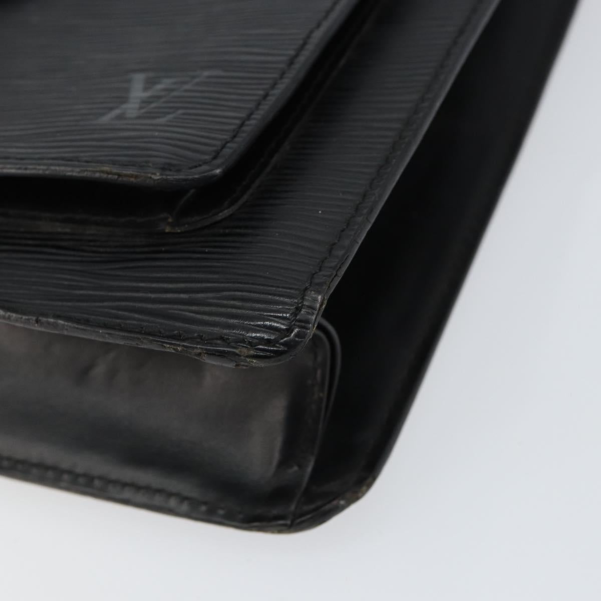 LOUIS VUITTON Epi Monceau 28 Hand Bag Black M52122 LV Auth ka020