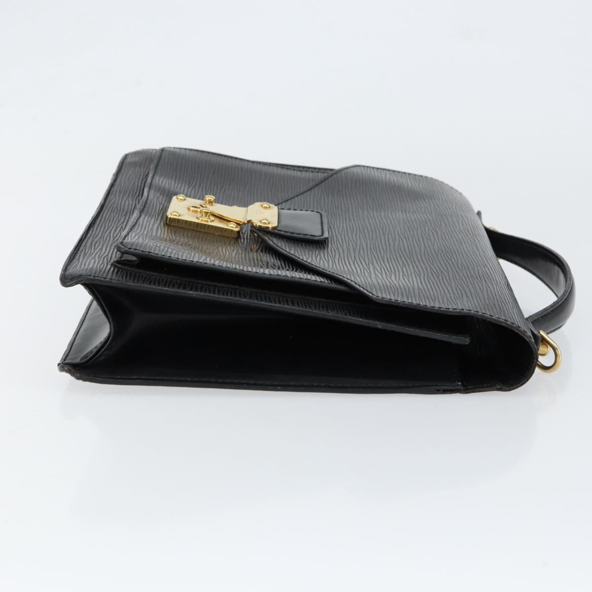 LOUIS VUITTON Epi Monceau 28 Hand Bag Black M52122 LV Auth ka020