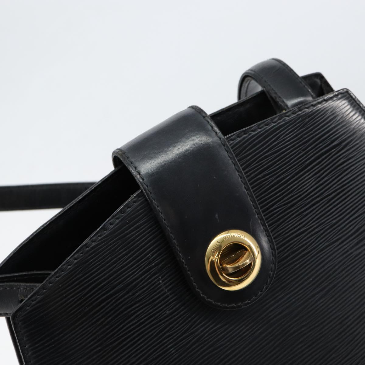LOUIS VUITTON Epi Cluny Shoulder Bag Black M52252 LV Auth ka026