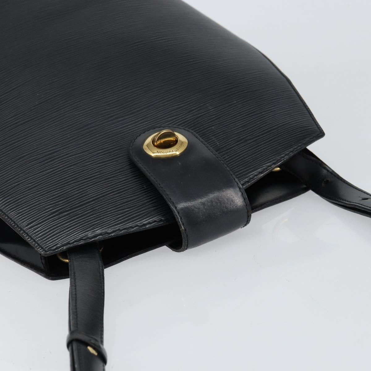 LOUIS VUITTON Epi Cluny Shoulder Bag Black M52252 LV Auth ka026