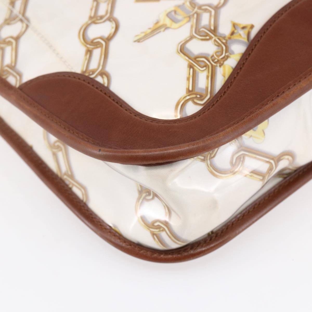 LOUIS VUITTON Monogram Charm Musette Shoulder Bag White M95158 LV Auth ka027