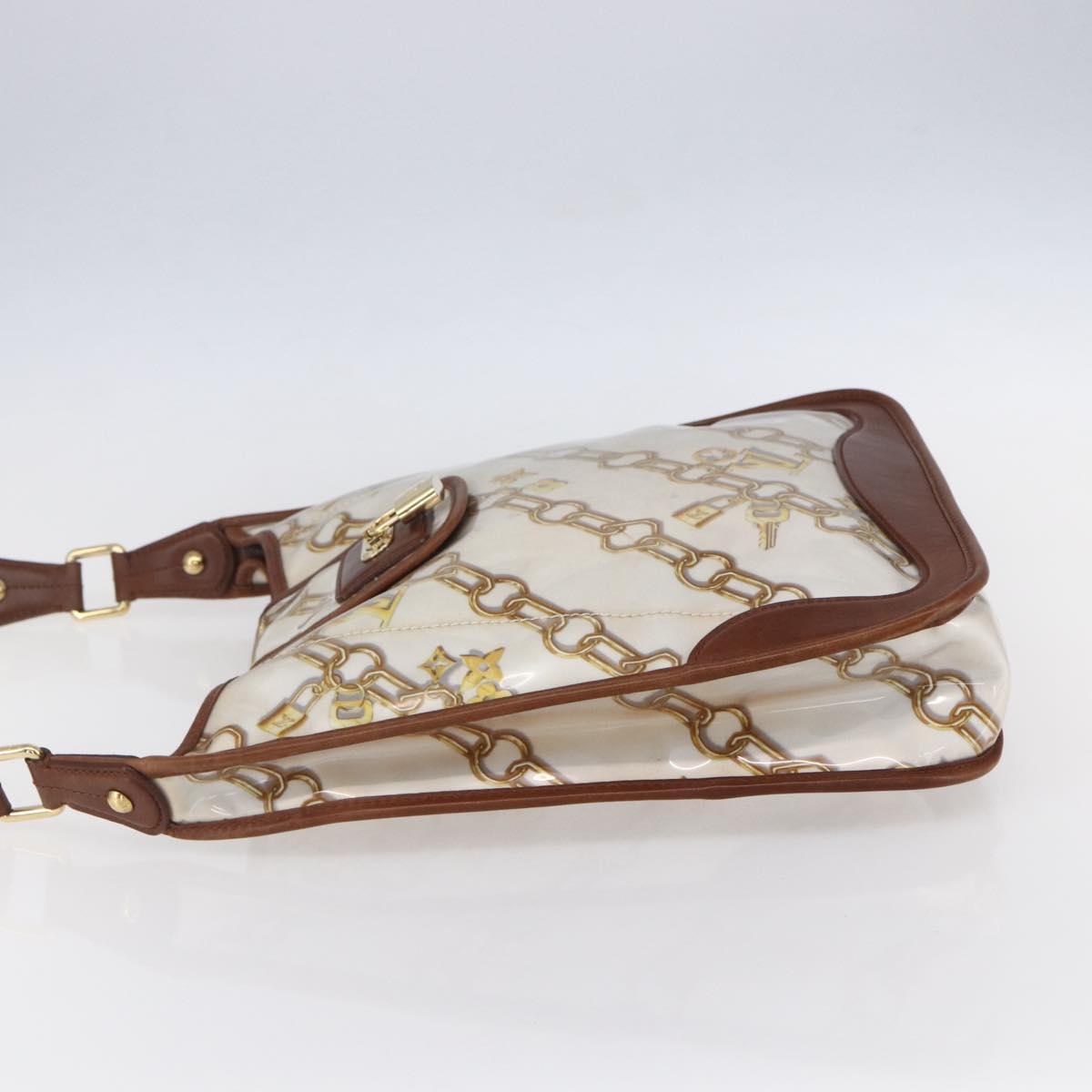 LOUIS VUITTON Monogram Charm Musette Shoulder Bag White M95158 LV Auth ka027