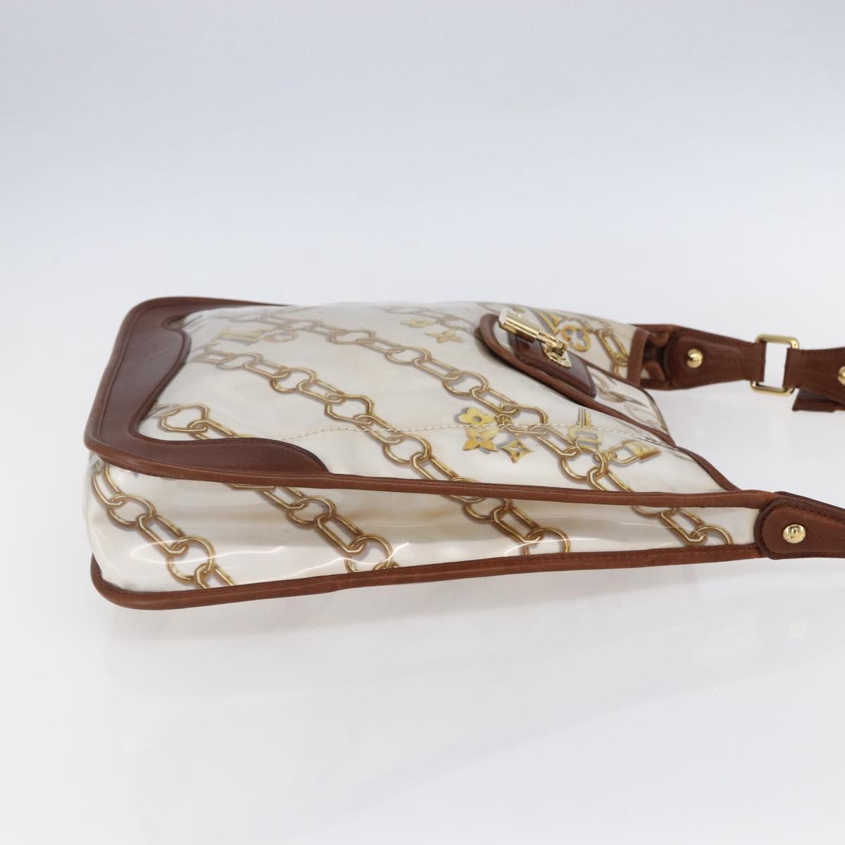 LOUIS VUITTON Monogram Charm Musette Shoulder Bag White M95158 LV Auth ka027