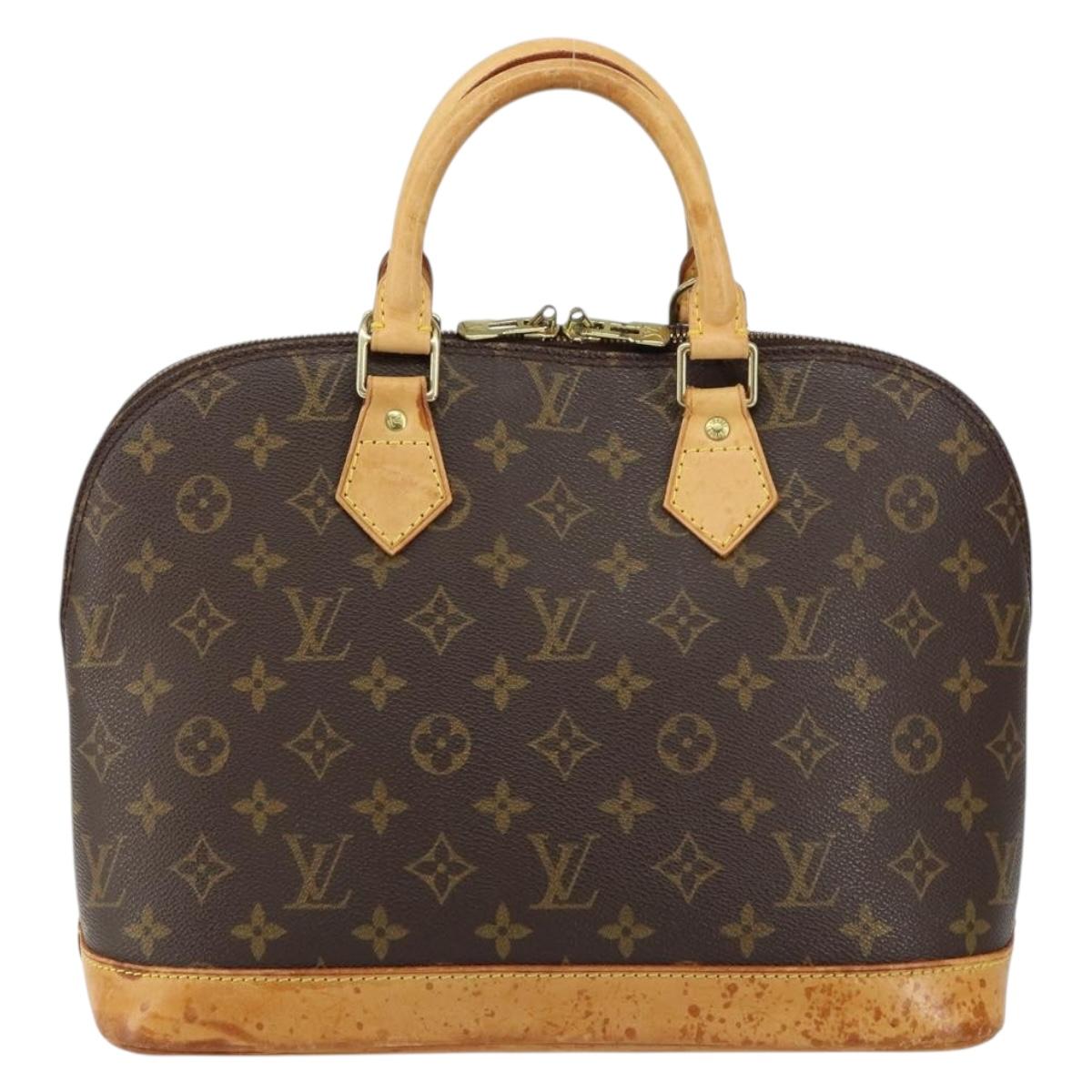 LOUIS VUITTON Monogram Alma Hand Bag M51130 LV Auth ka029