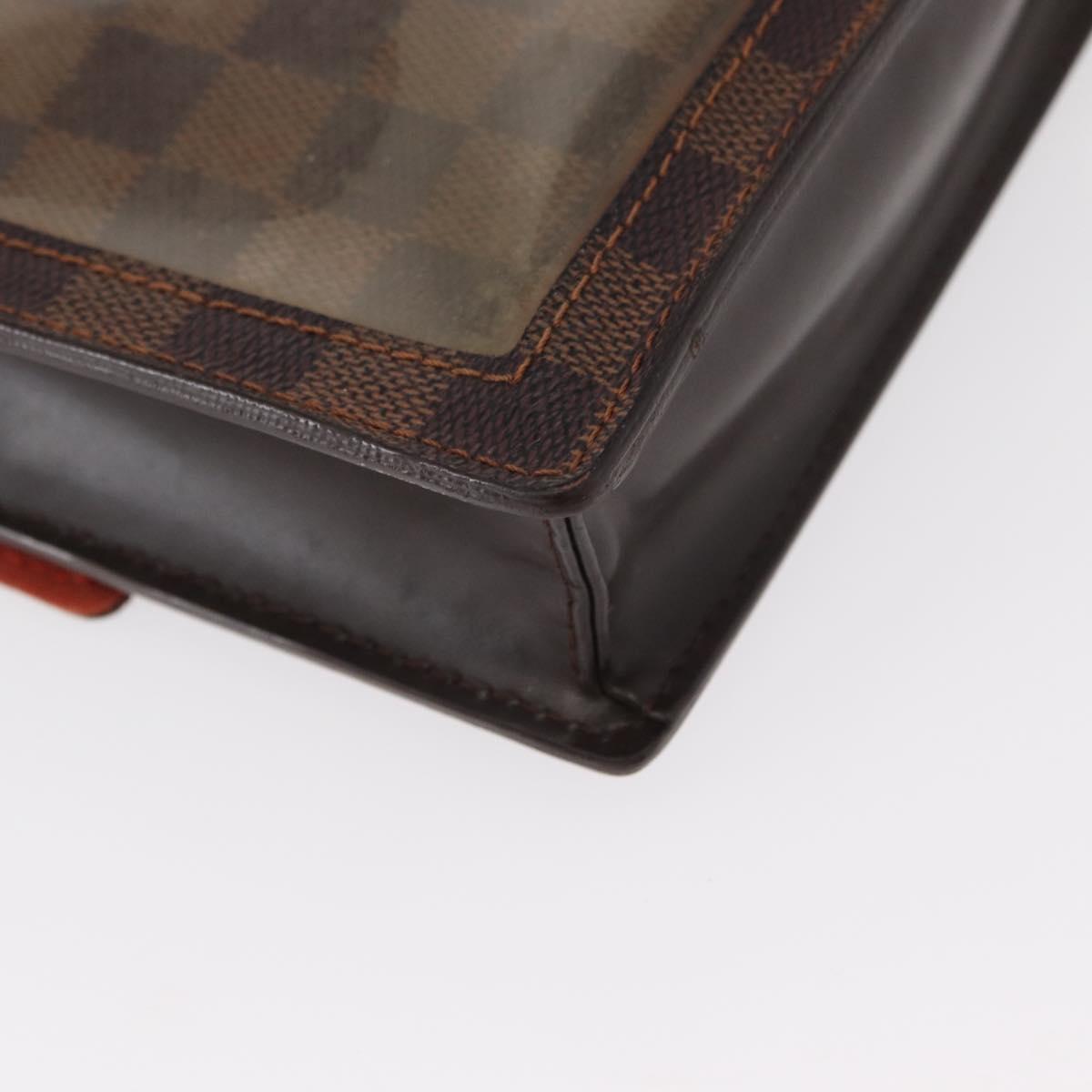 LOUIS VUITTON Damier Ebene Portello Shoulder Bag N45271 LV Auth ka033