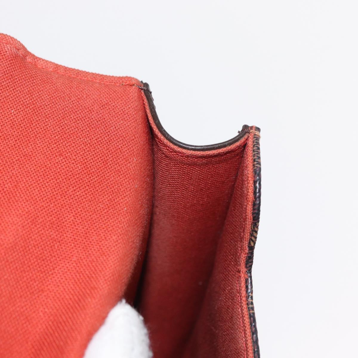 LOUIS VUITTON Damier Ebene Portello Shoulder Bag N45271 LV Auth ka033