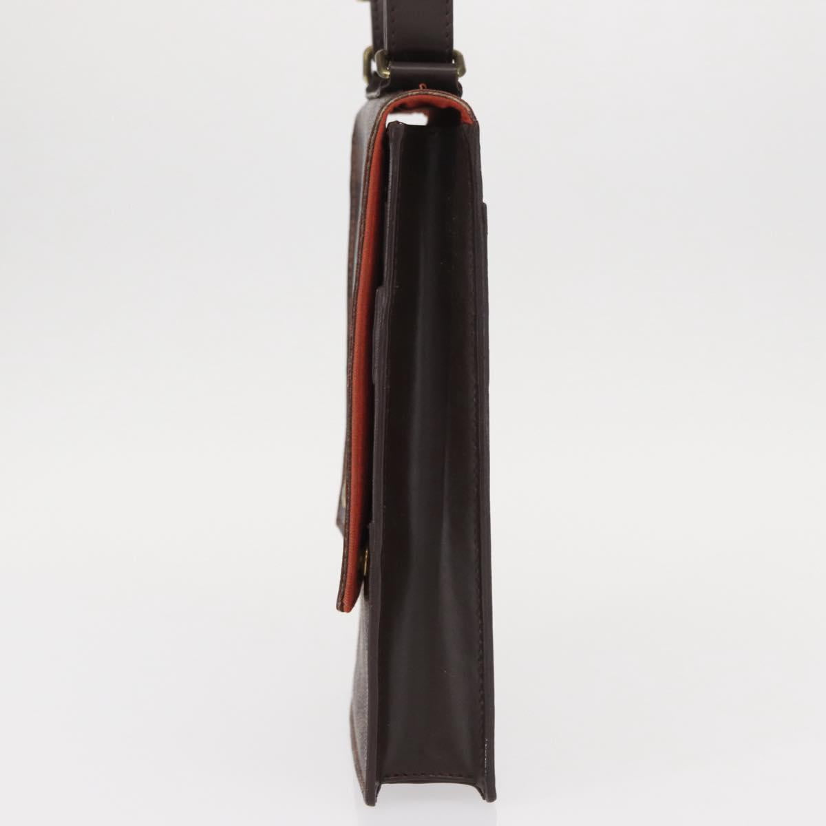 LOUIS VUITTON Damier Ebene Portello Shoulder Bag N45271 LV Auth ka033