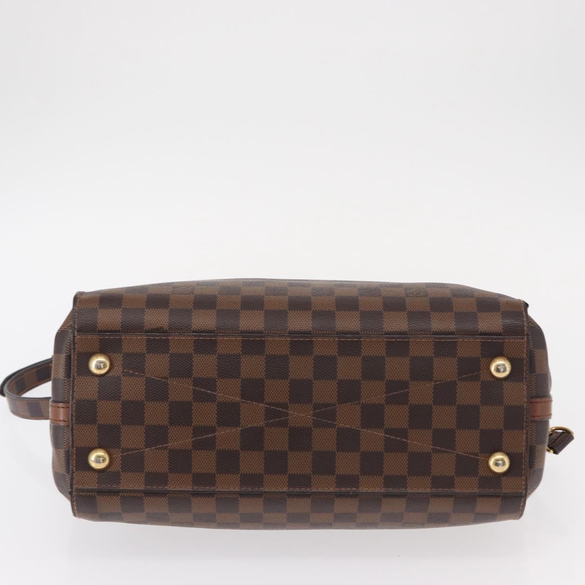 LOUIS VUITTON Damier Ebene Greenwich Hand Bag 2way N41337 LV Auth ka034