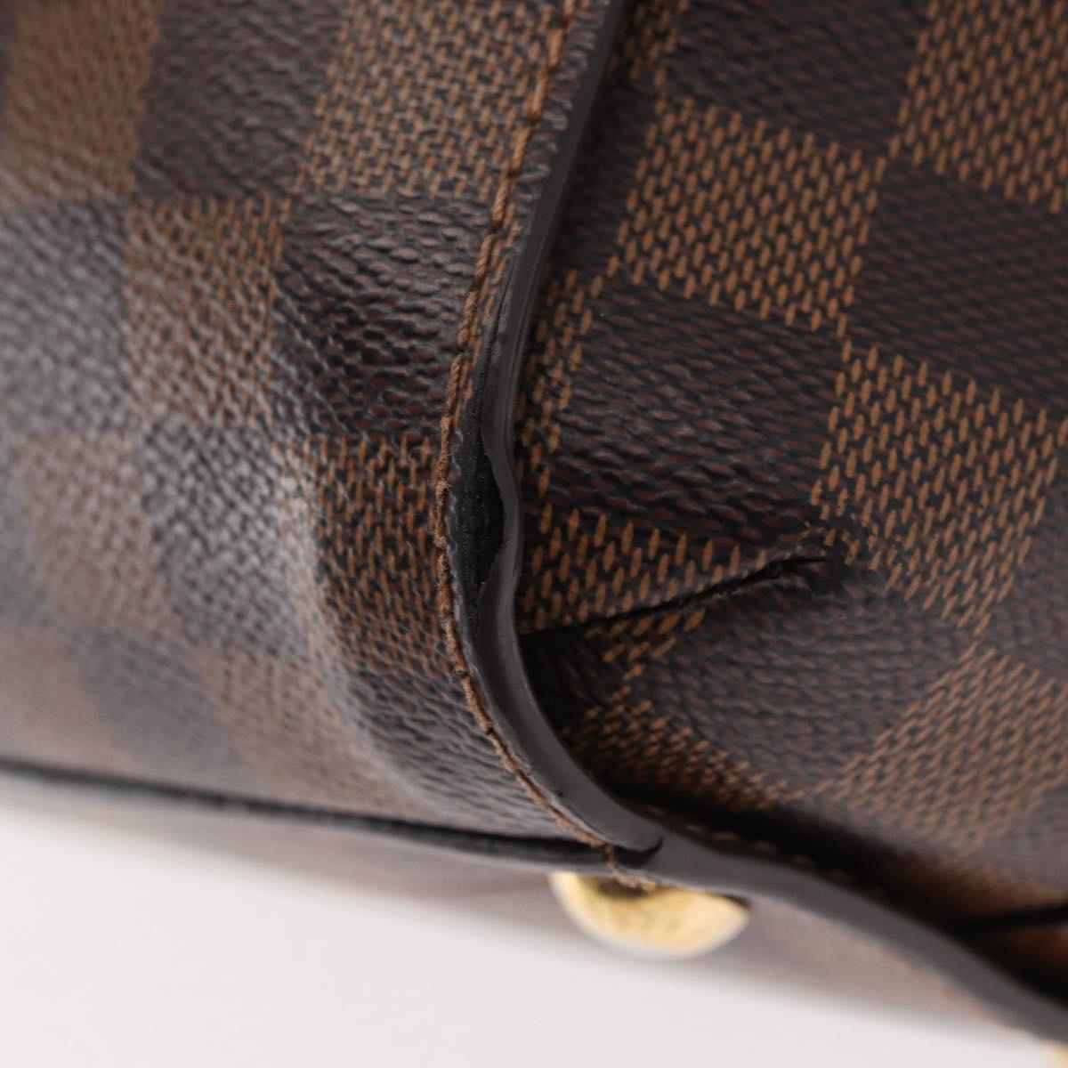 LOUIS VUITTON Damier Ebene Greenwich Hand Bag 2way N41337 LV Auth ka034