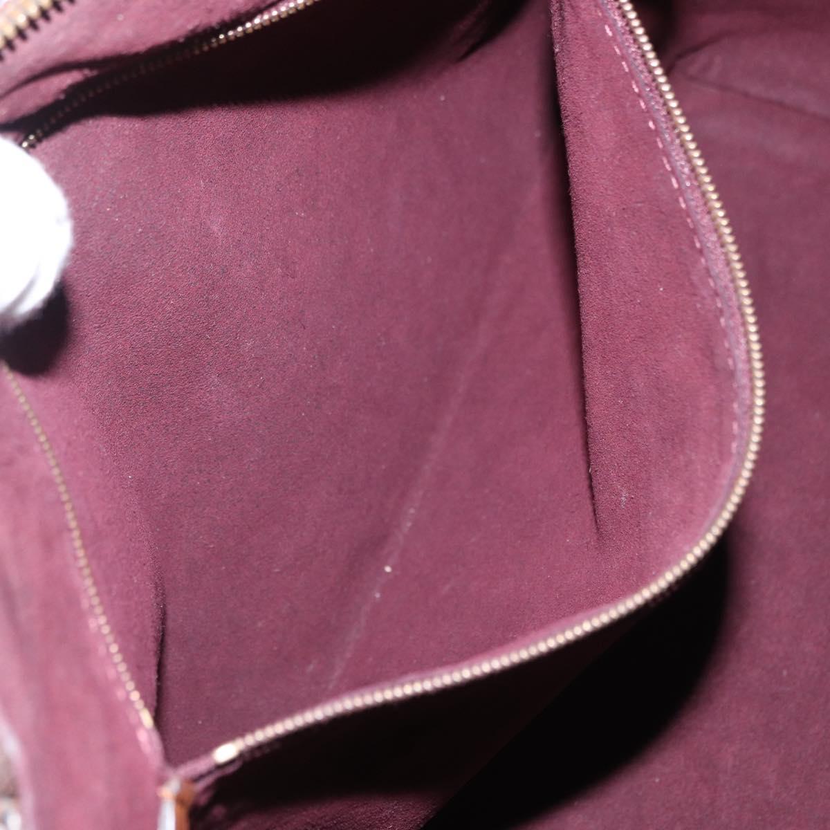 LOUIS VUITTON Damier Ebene Greenwich Hand Bag 2way N41337 LV Auth ka034