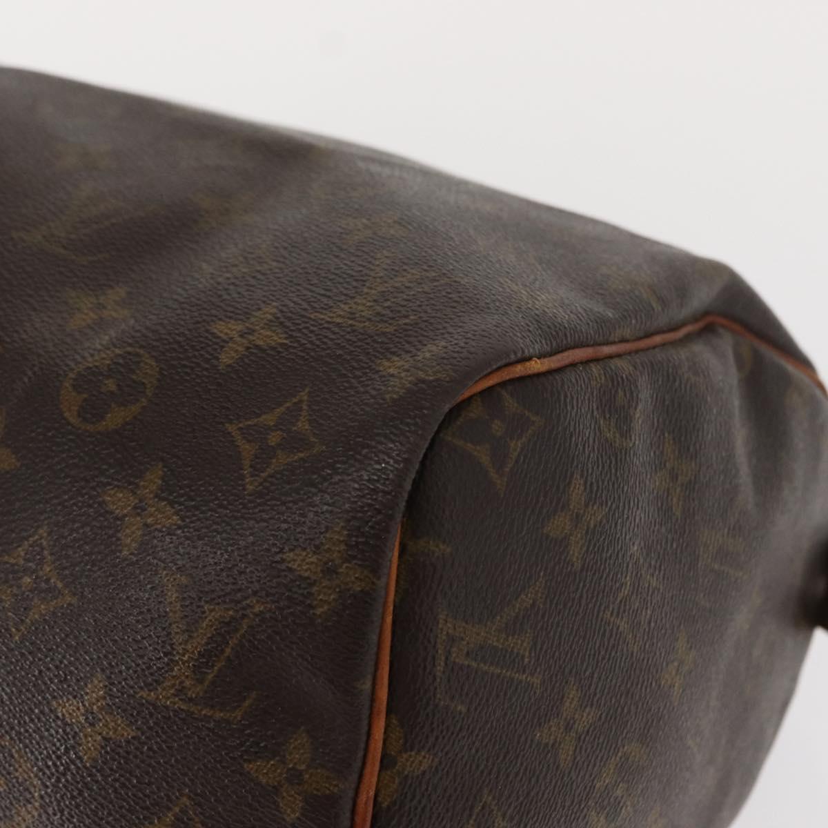 LOUIS VUITTON Monogram Speedy 30 Hand Bag M41526 LV Auth ka038
