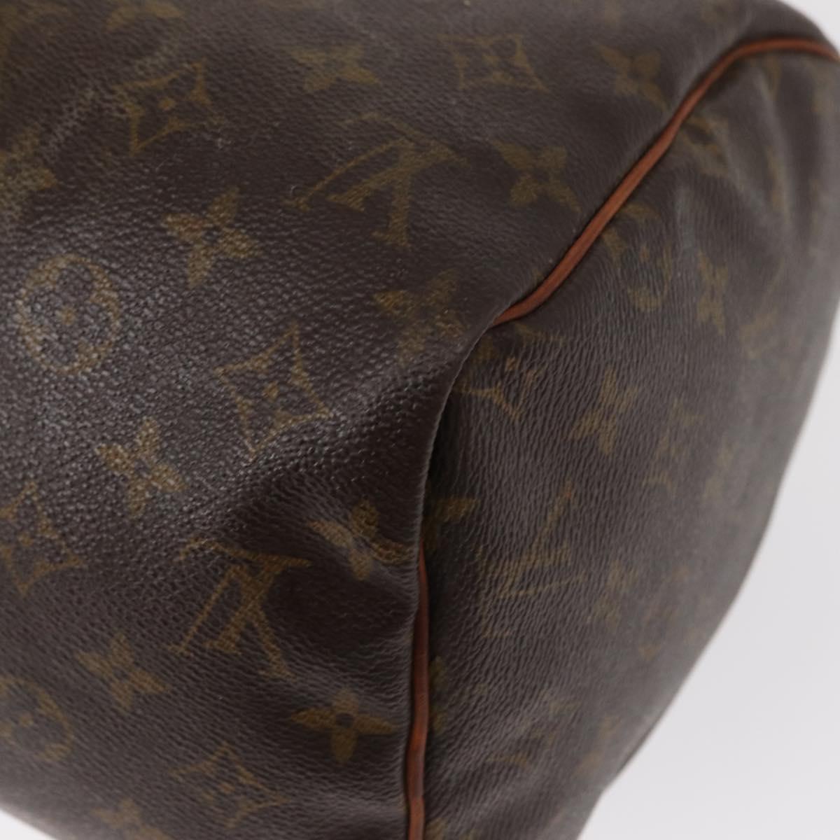 LOUIS VUITTON Monogram Speedy 30 Hand Bag M41526 LV Auth ka038