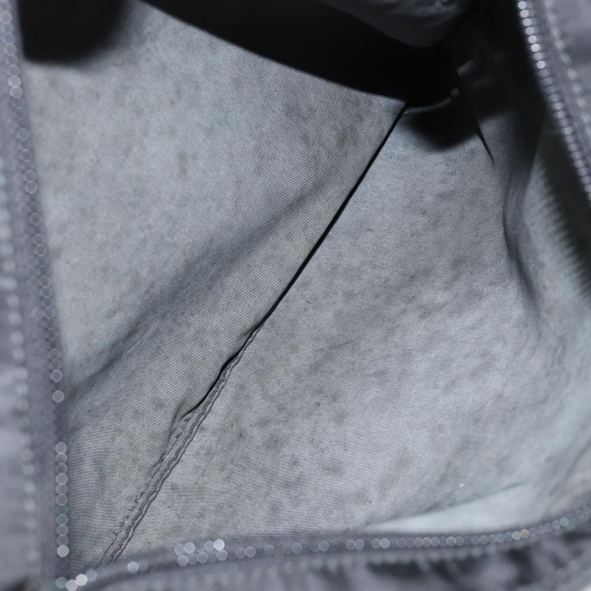 PRADA Shoulder Bag Nylon Black Silver Auth ka039