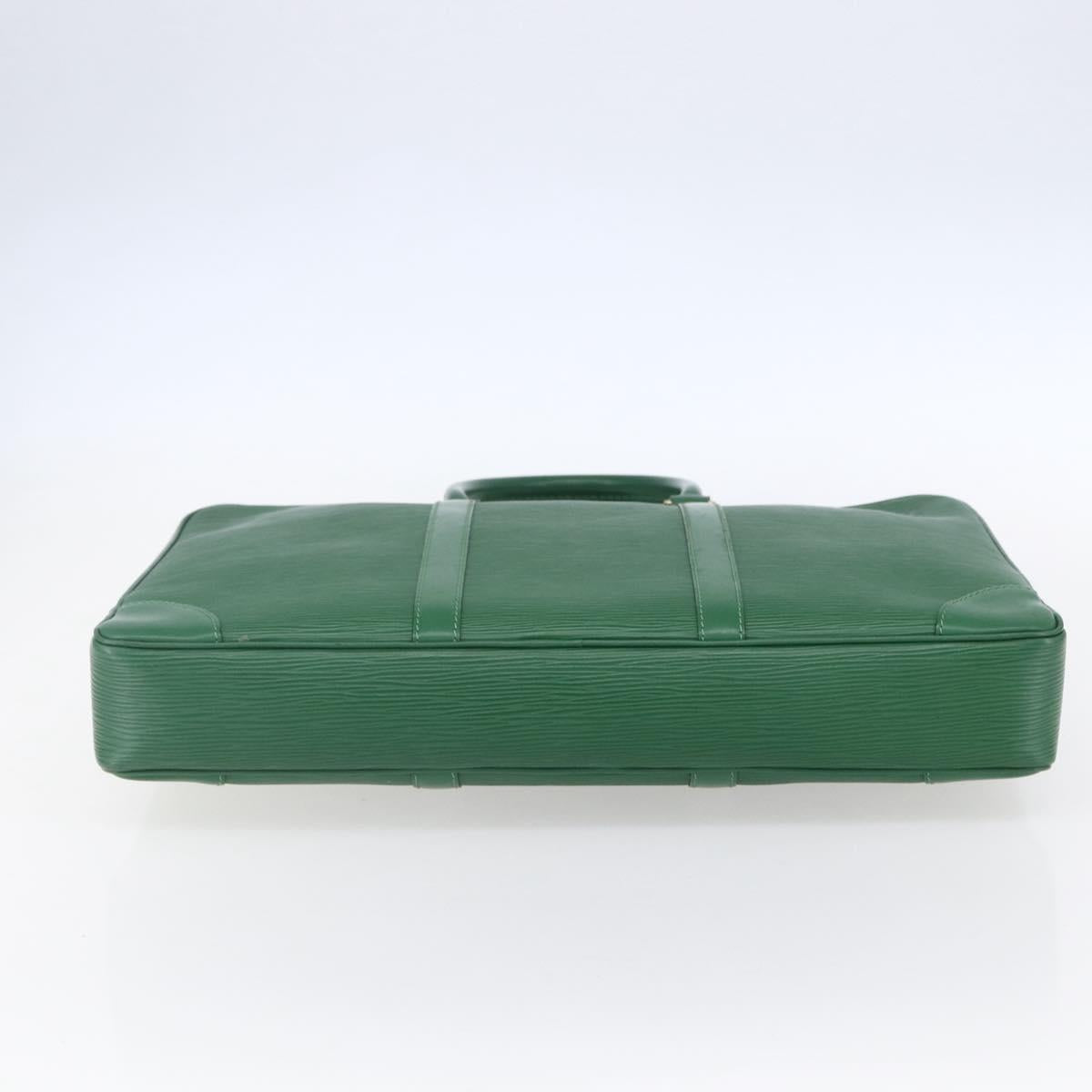 LOUIS VUITTON Epi Porte Documents Voyage Business Bag Green M54474 LV Auth ka041