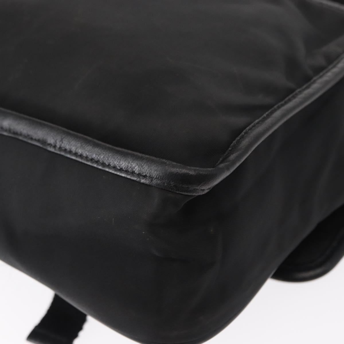 PRADA Shoulder Bag Nylon Black Silver Auth ka045