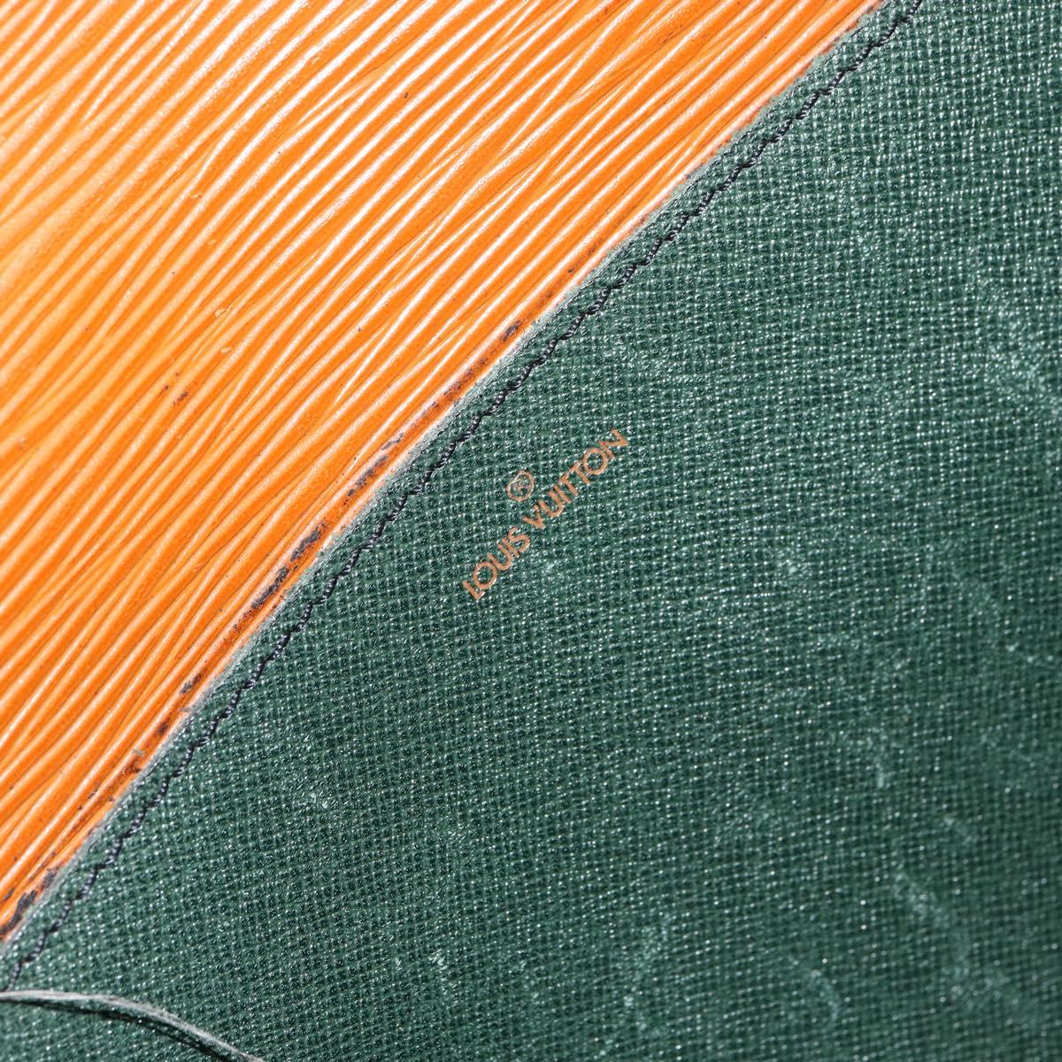 LOUIS VUITTON Epi Serviette Conseiller Zipangu Gold M54428 LV Auth ka051