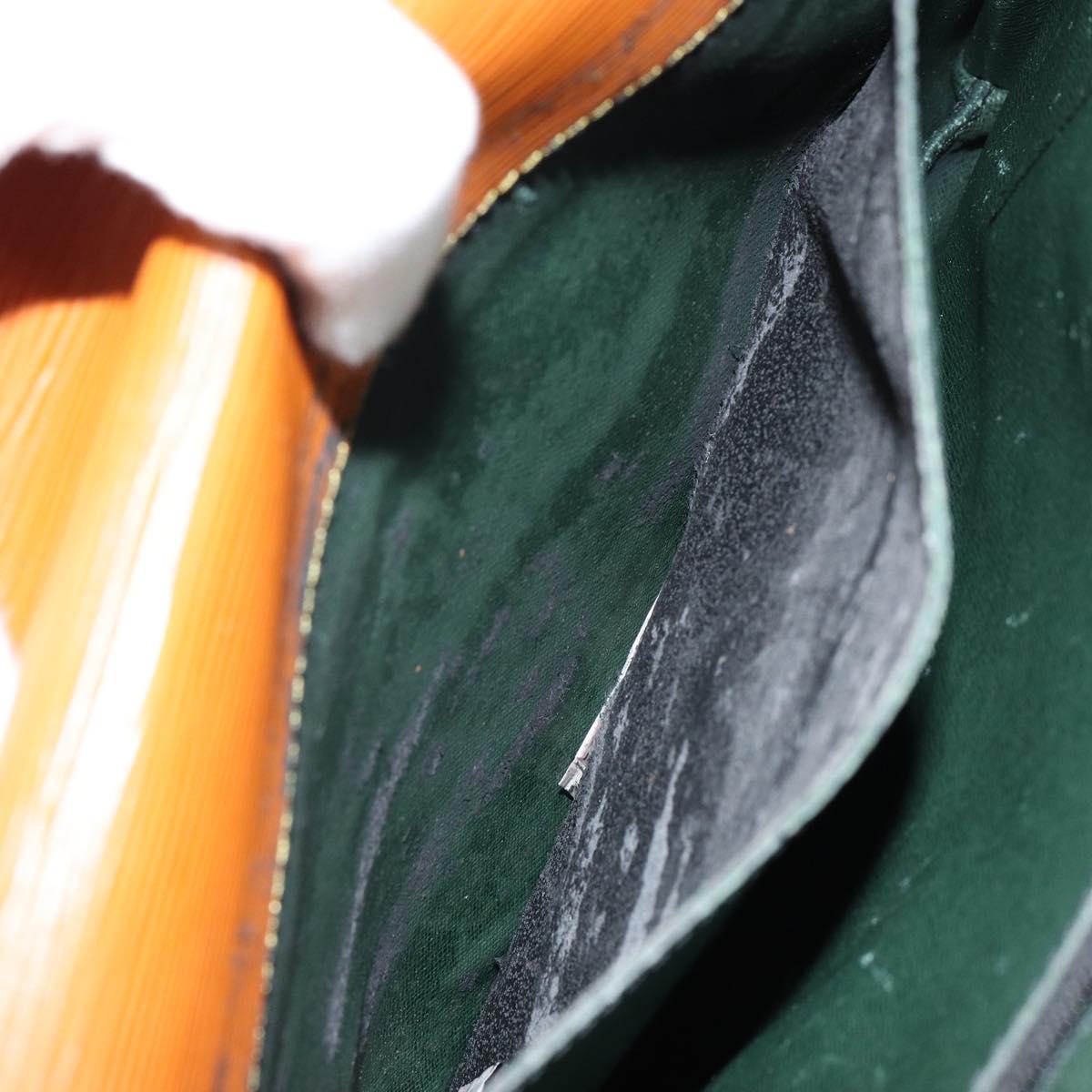 LOUIS VUITTON Epi Serviette Conseiller Zipangu Gold M54428 LV Auth ka051