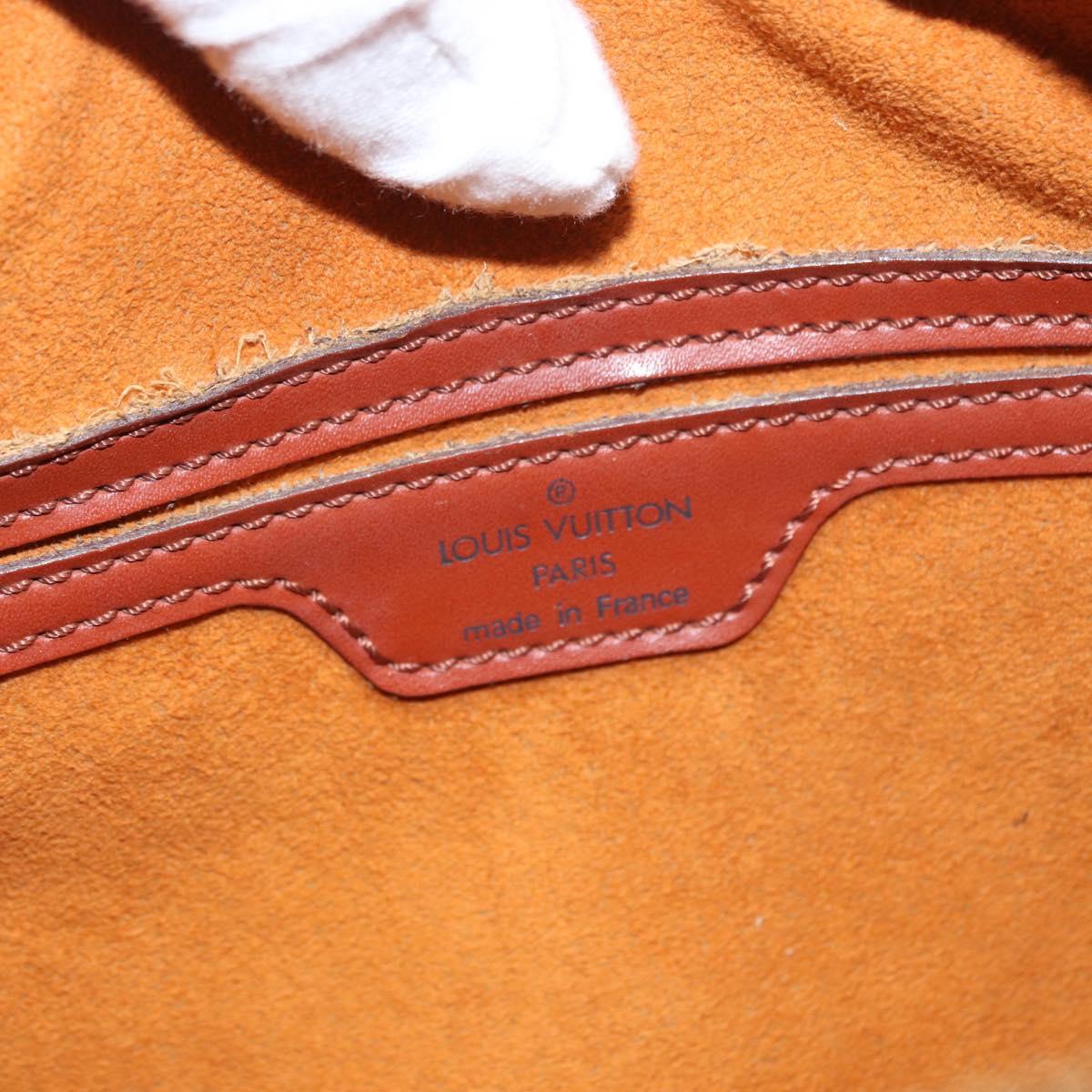 LOUIS VUITTON Epi Soufflot Hand Bag Brown M52223 LV Auth ka075