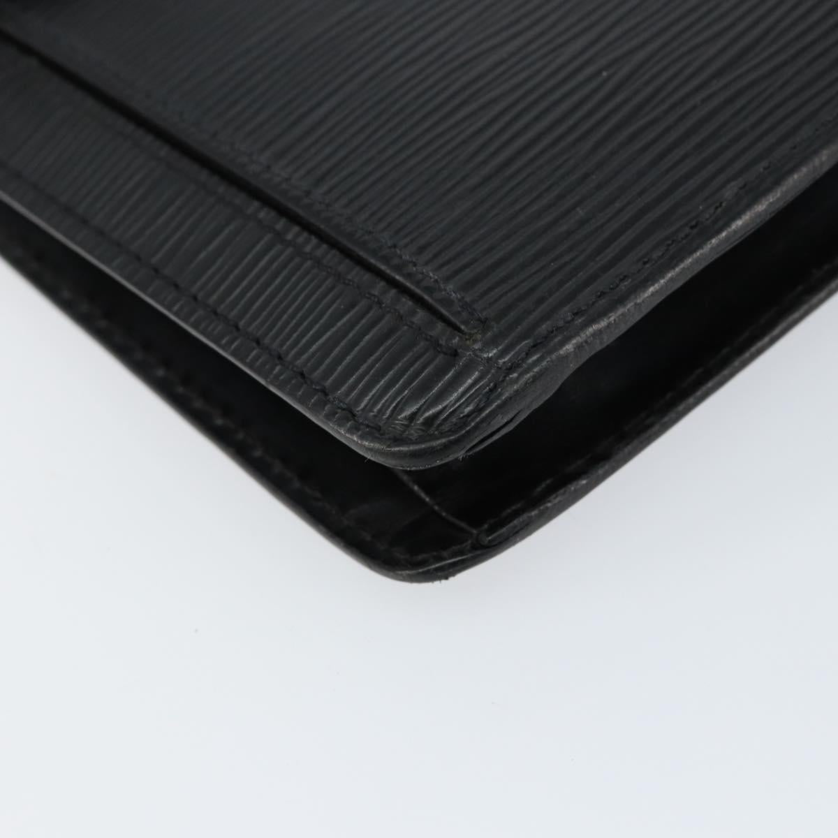 LOUIS VUITTON Epi Serie Dragonne Clutch Bag Black Noir M52612 LV Auth ka077