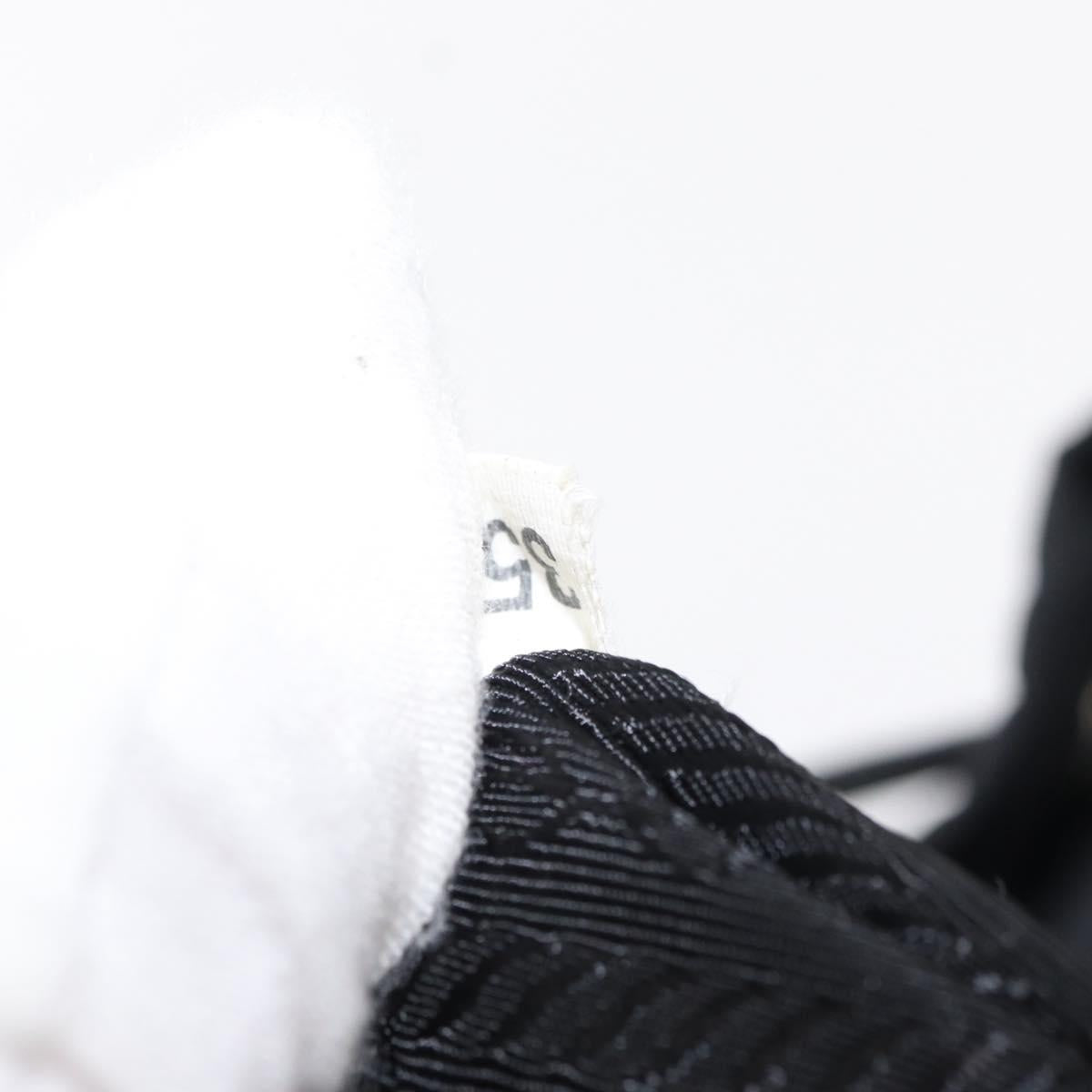 PRADA Backpack Nylon Black Silver Auth ka083