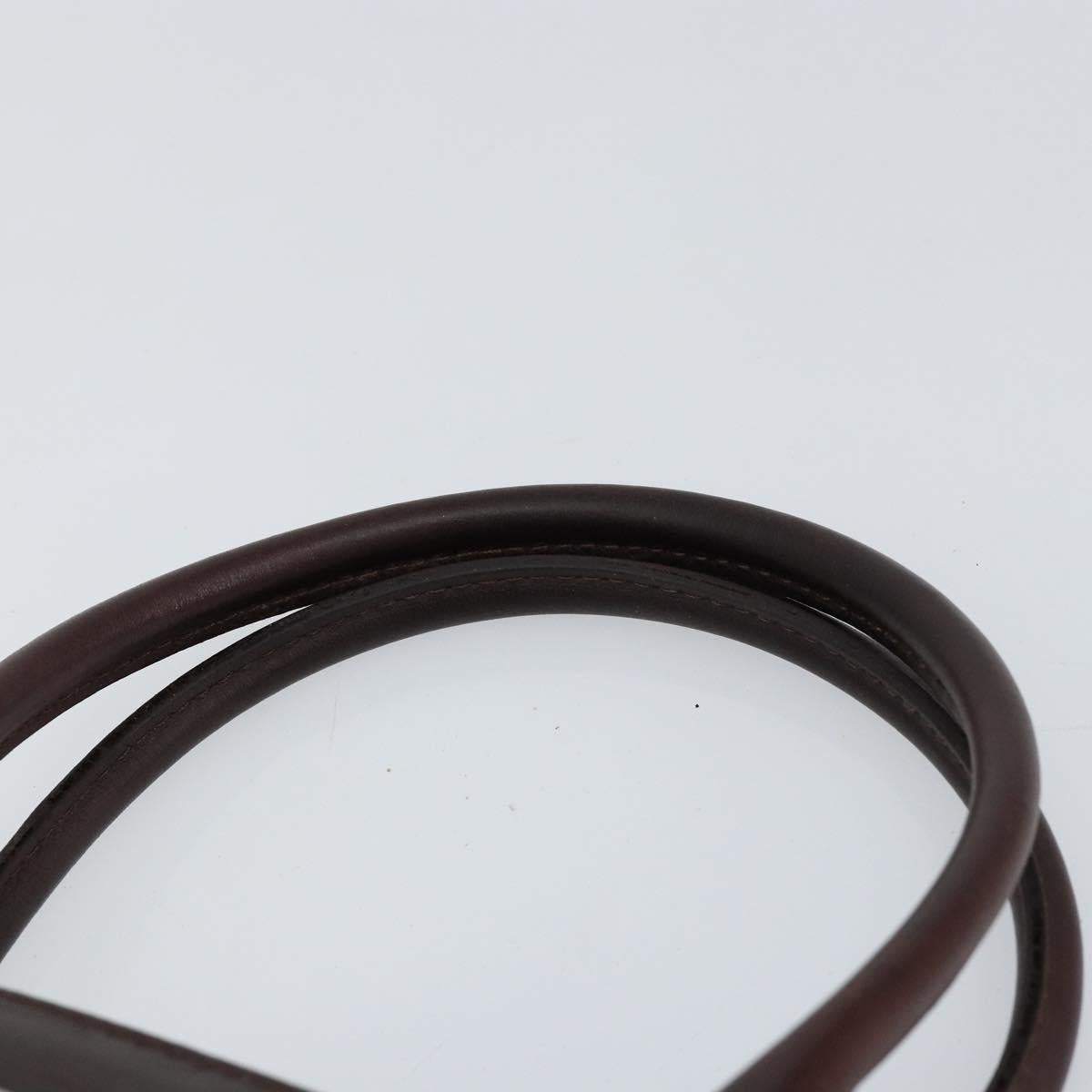 BURBERRY Nova Check Hand Bag Canvas Beige Gold Auth ka090