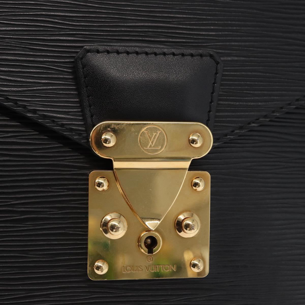 LOUIS VUITTON Epi Concorde Hand Bag Black M52132 LV Auth ka091