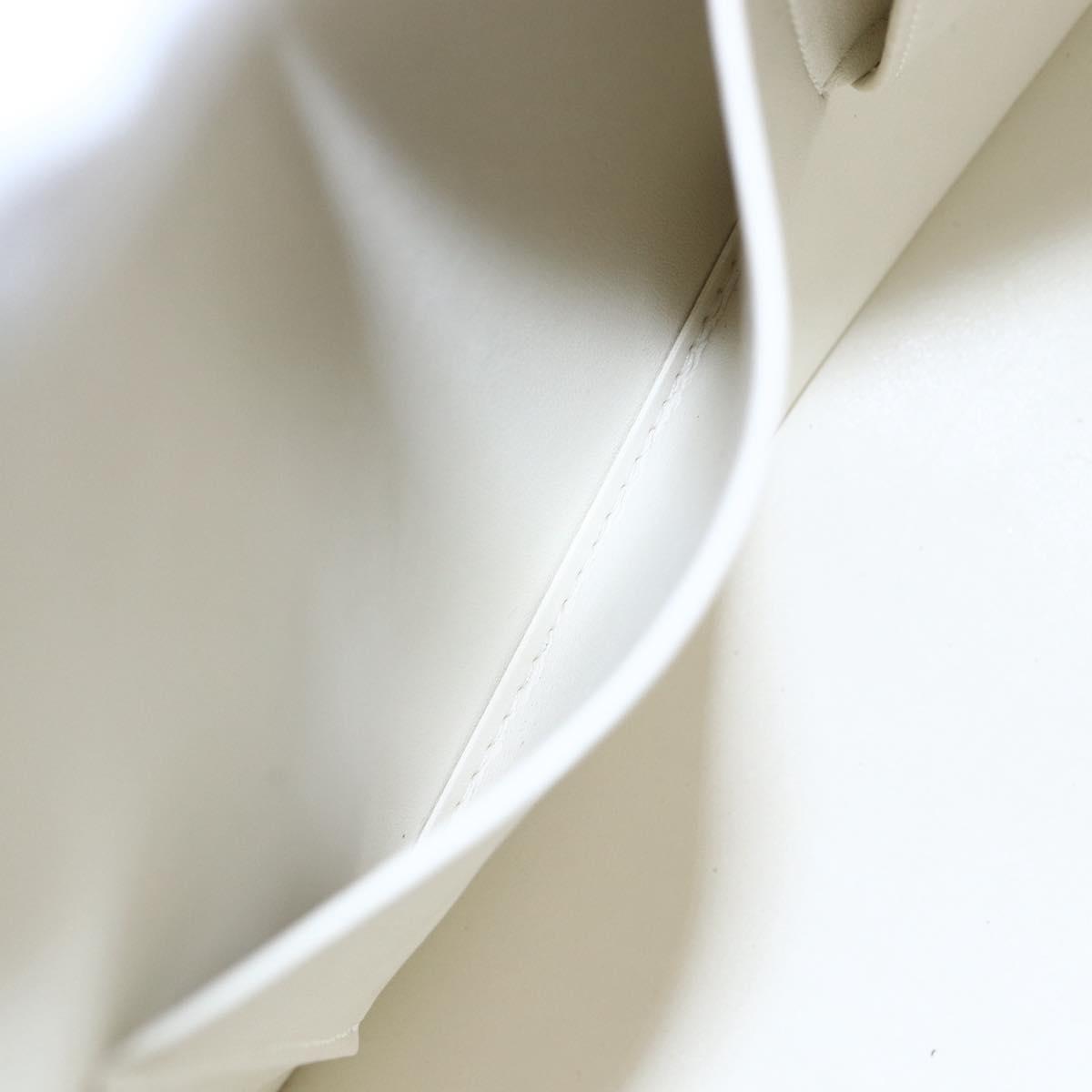 LOUIS VUITTON Monogram Vernis Houston Hand Bag Lime Yellow M91055 LV Auth ka094