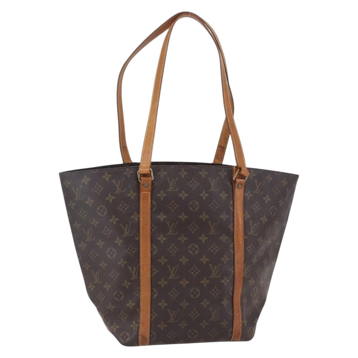 LOUIS VUITTON Monogram Sac Shopping Tote Bag M51108 LV Auth ka100