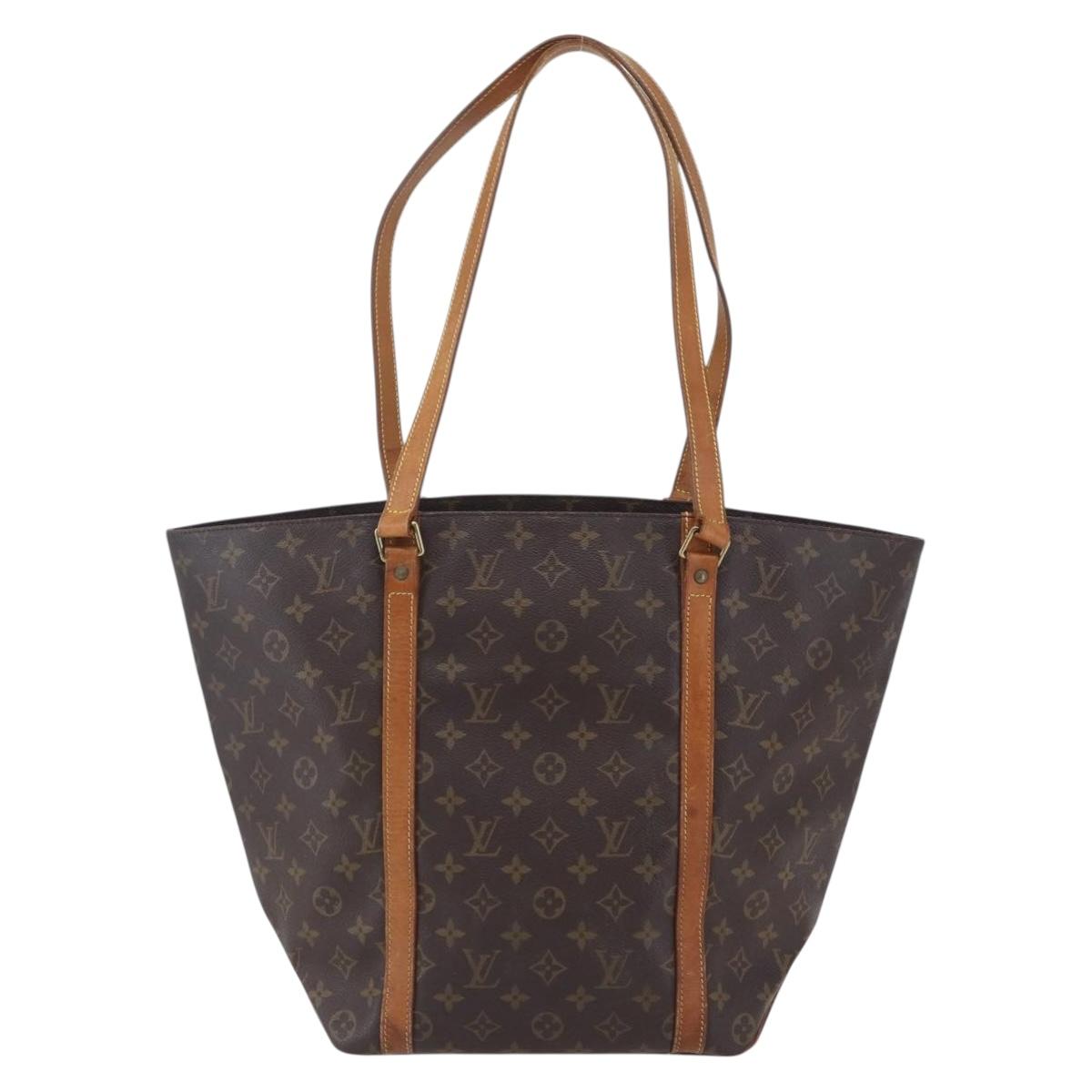 LOUIS VUITTON Monogram Sac Shopping Tote Bag M51108 LV Auth ka100
