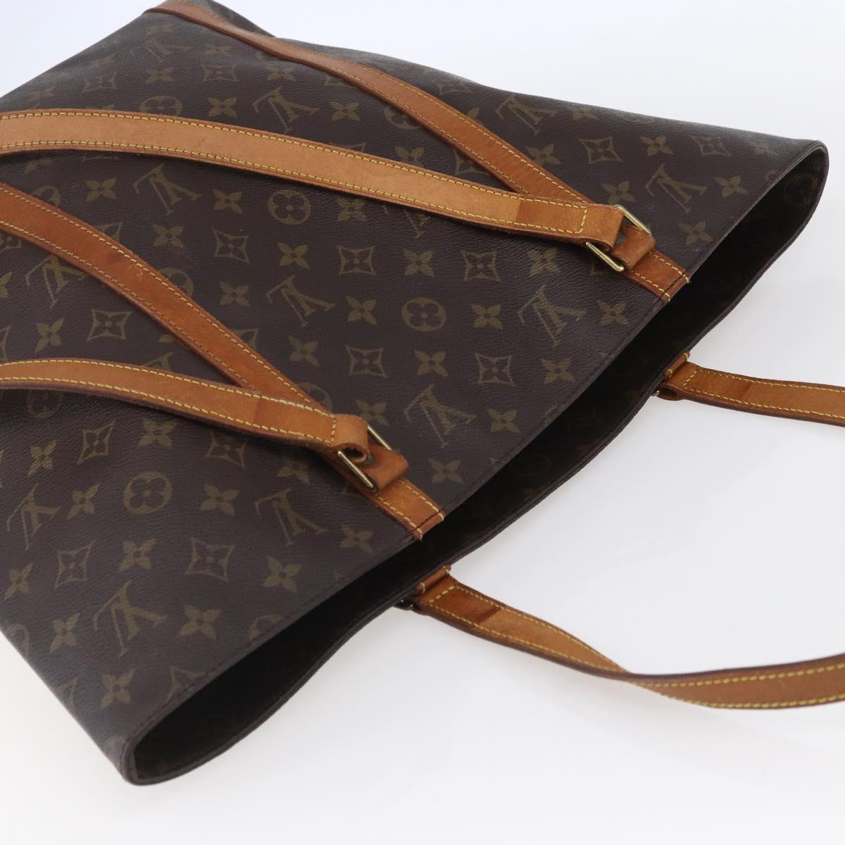 LOUIS VUITTON Monogram Sac Shopping Tote Bag M51108 LV Auth ka100