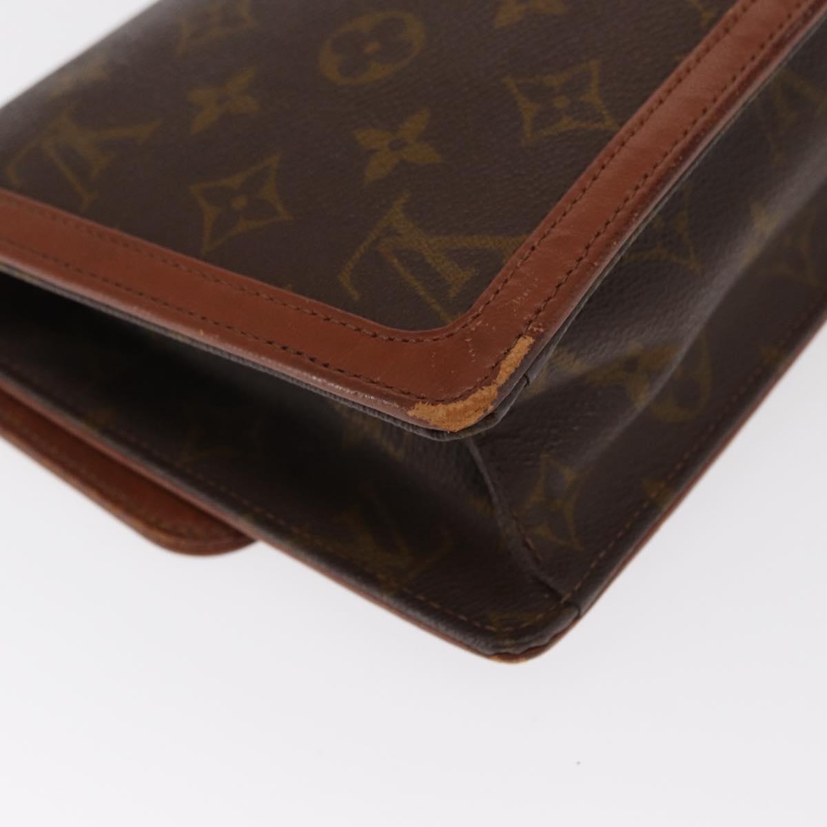 LOUIS VUITTON Monogram Pochette Dam GM Clutch Bag M51810 LV Auth ka1001