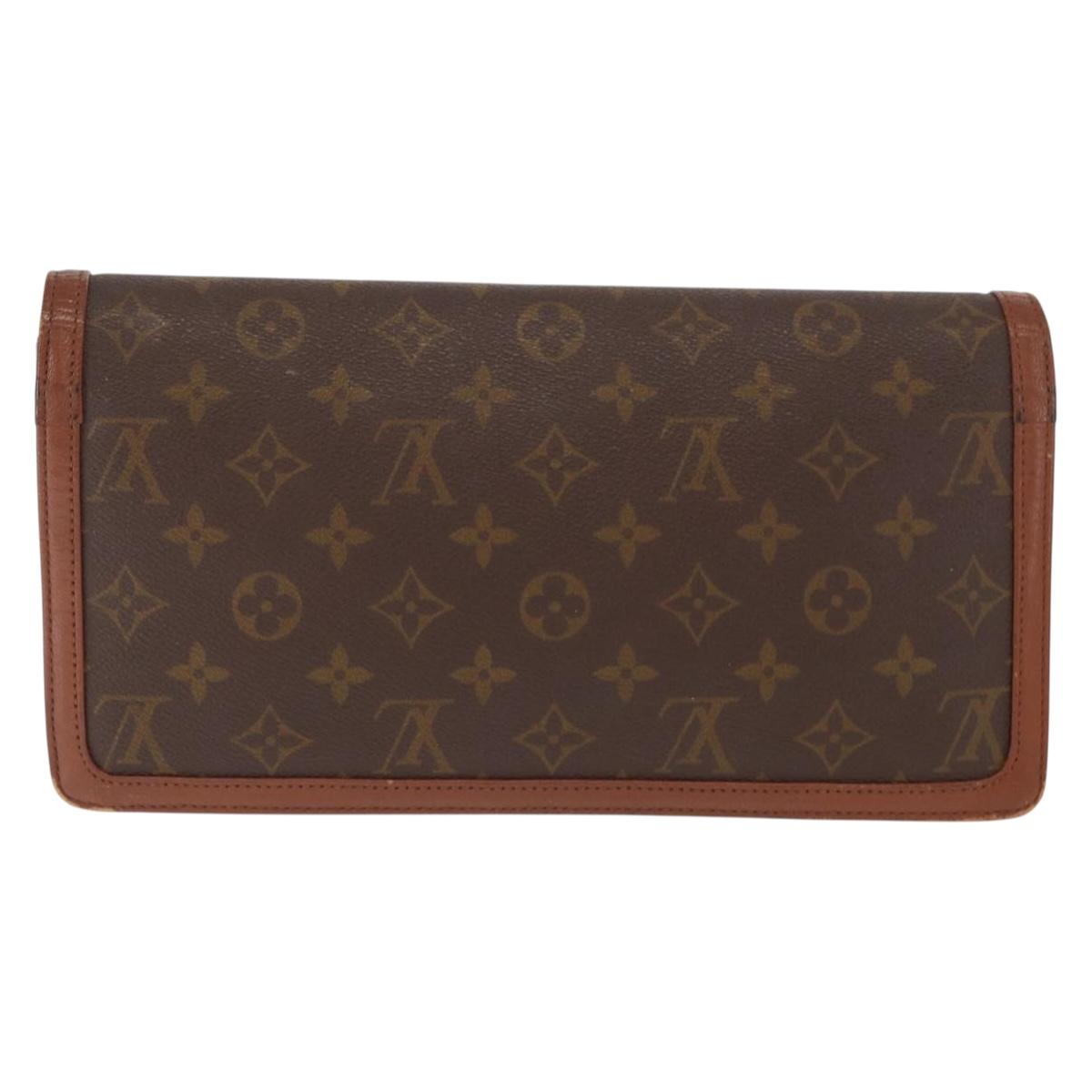 LOUIS VUITTON Monogram Pochette Dam GM Clutch Bag M51810 LV Auth ka1001