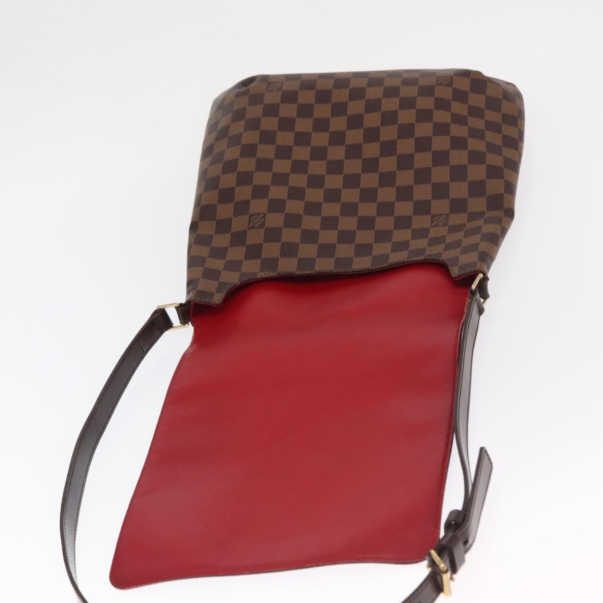 LOUIS VUITTON Damier Ebene Musette Shoulder Bag N51302 LV Auth ka1013