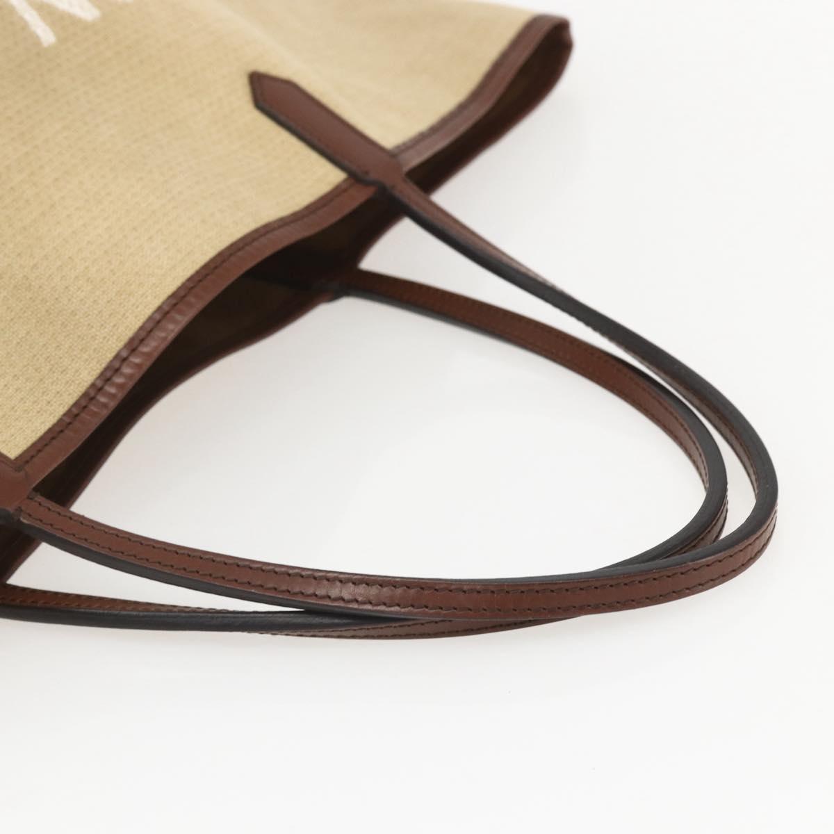 GIVENCHY Tote Bag Canvas Beige Auth ka1015