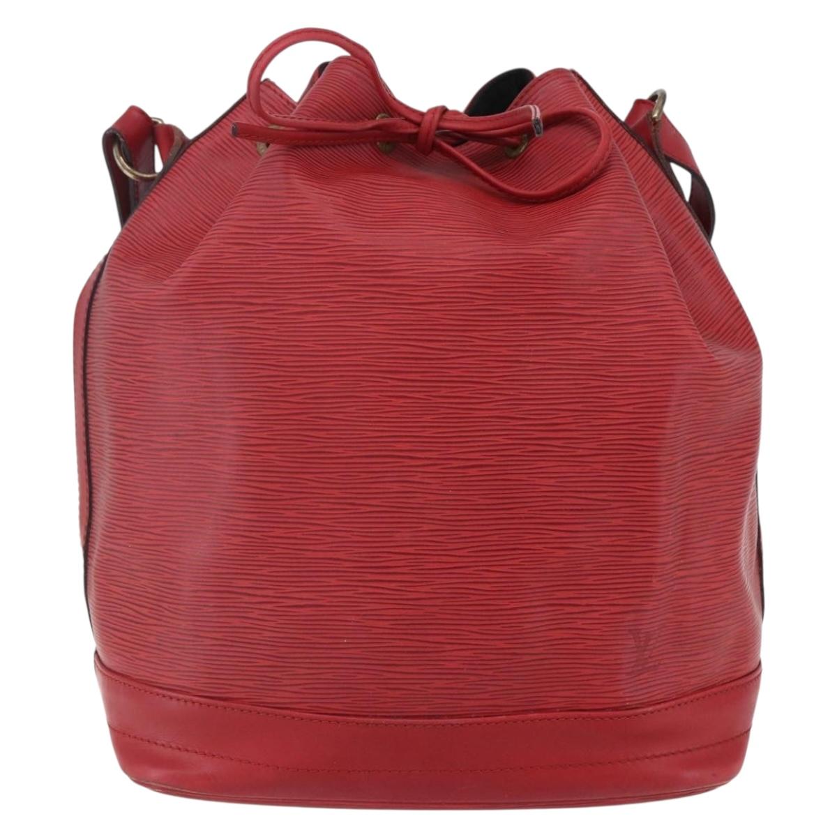LOUIS VUITTON Epi Noe Shoulder Bag Red M44007 LV Auth ka102